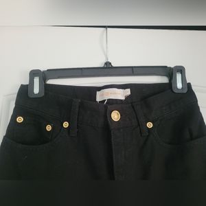 NWT Tory Burch sz 25 boot cut black denim jeans